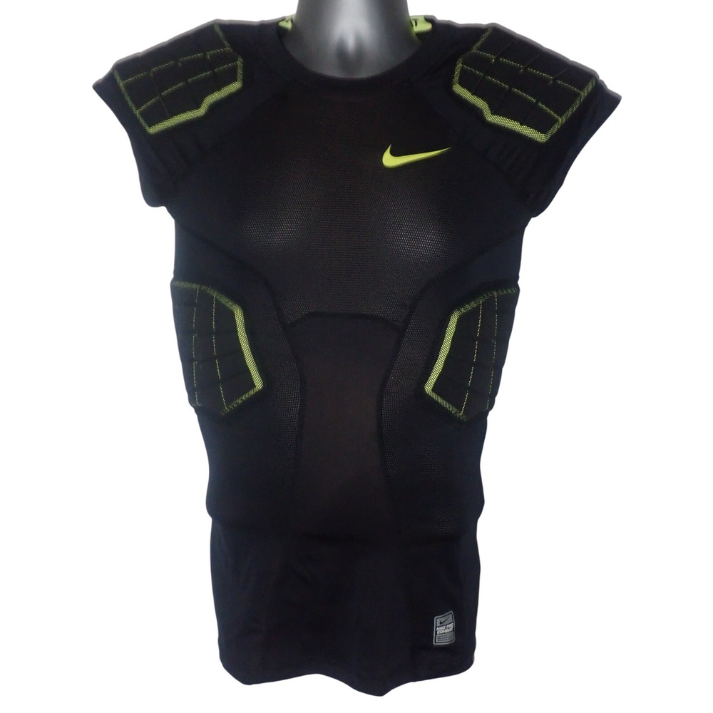 Nike Black and Neon Green Men's Shirt